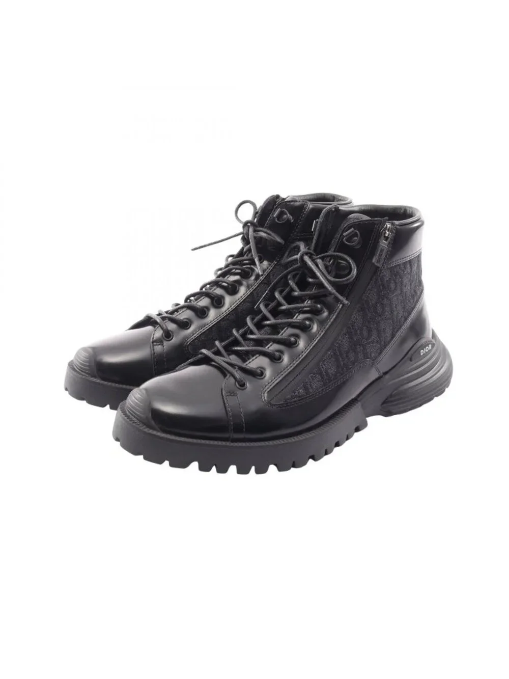 Dior Boots Combat Oblique Short Leather